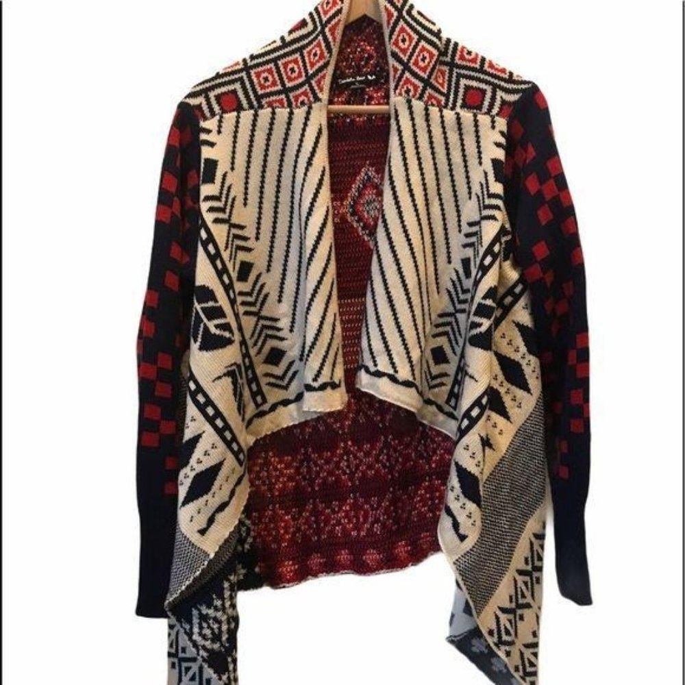 Double Zero Geometric Cardigan - image 1